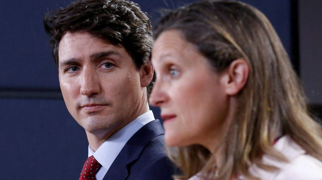 Trudeau-primer-ministro-canadá-partido-liberal;chrystia-freeland-vicepresidenta