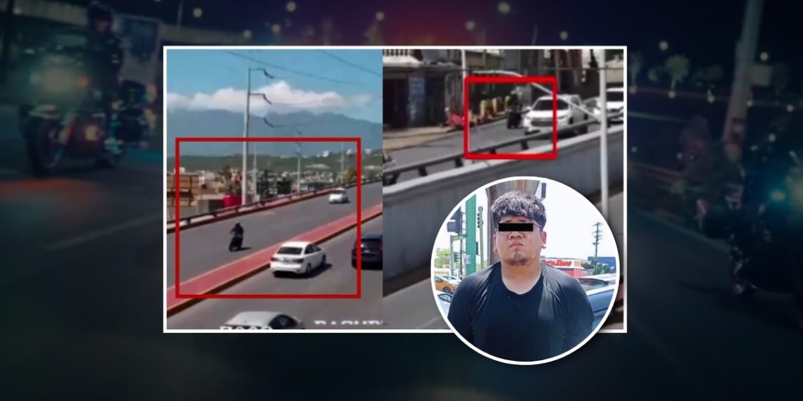 joven-detenido-policía-de-monterrey-sistema-C4-moto-robada