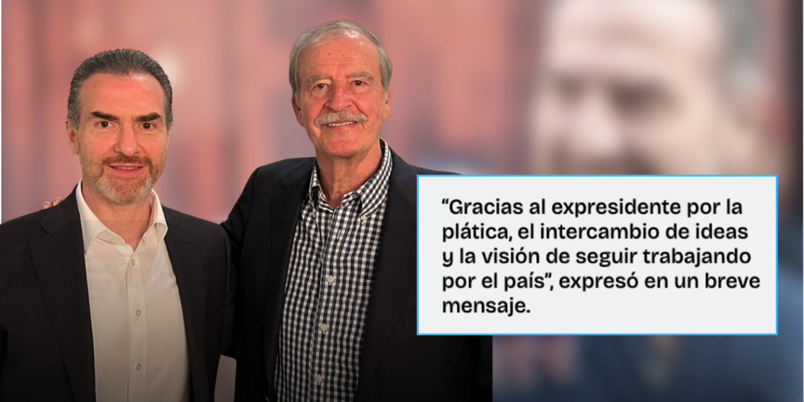 Diálogo político nacional une a Adrián de la Garza y Vicente Fox