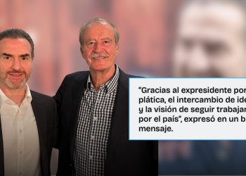 Diálogo político nacional une a Adrián de la Garza y Vicente Fox