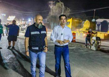 Marcelo Segovia superciva bacheo nocturno en Rangel Frías