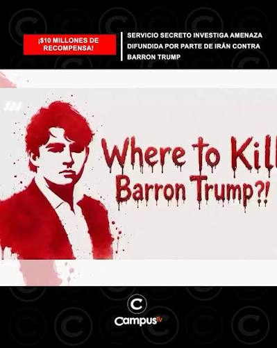 Video iraní contra Barron Trump: Revelan detalles del material difundido por la televisión